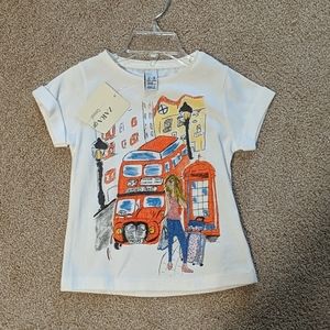 Zara kids glitter London t-shirt 👕size 2-3y